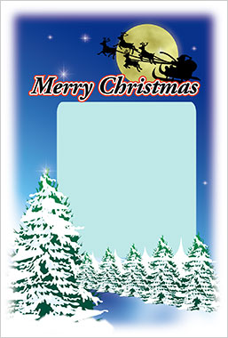 サンタの国～クリスマスカード～ 写真入りポストカード2